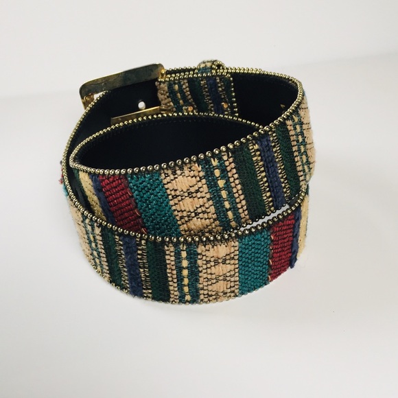 Absolutely Fresh | Vintage genuine leather belt - Picture 2 of 5